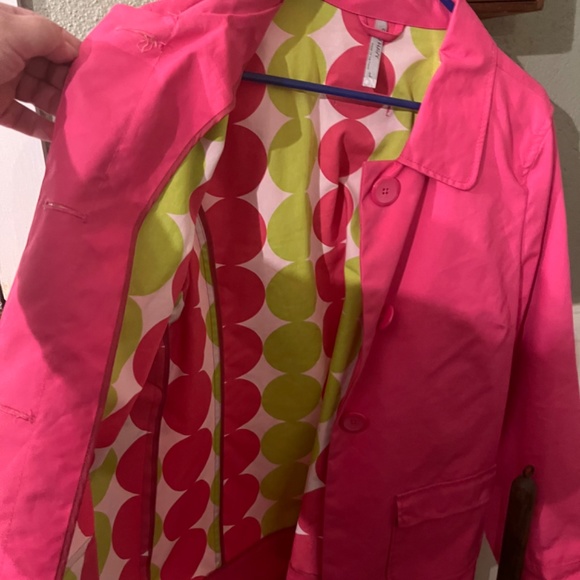 Hot pink lightweight spring coat Old Navy - Picture 3 of 4